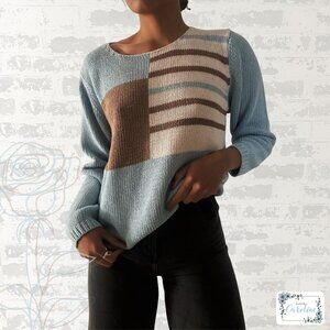 Gorgeous Thrifted Blue Sweater from Italy, S